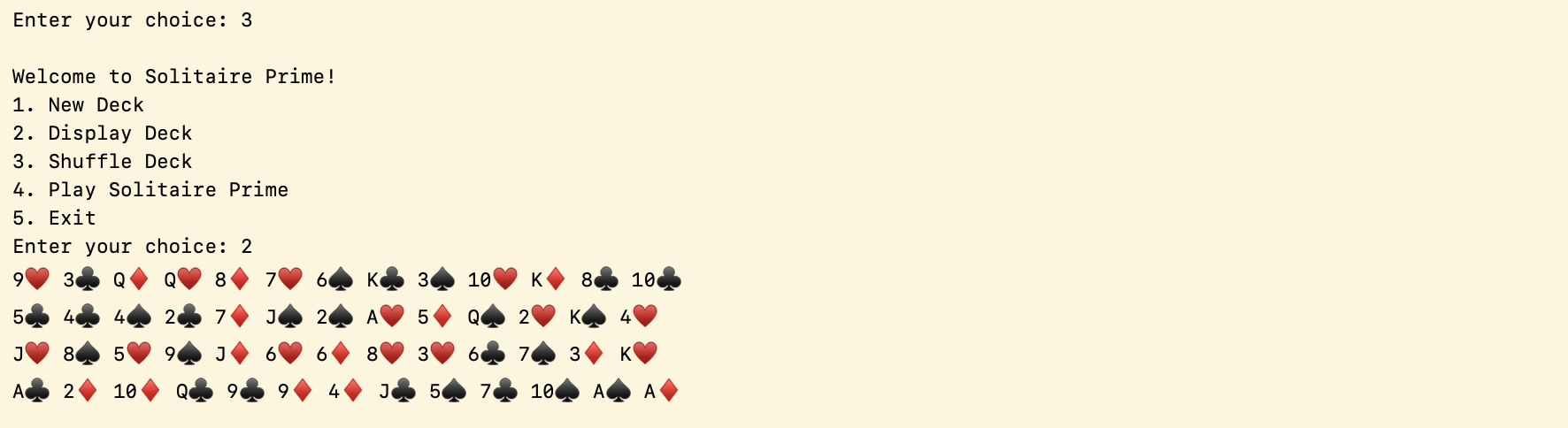 shuffle deck